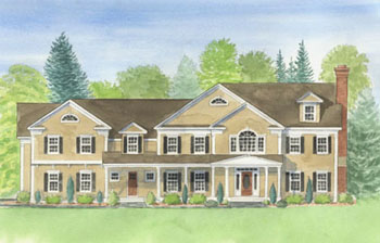 Watercolor Front Elevations